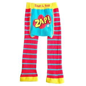 Blade & Rose Zap Super‎ Hero Red Stripe Leggings | Kid's Toddler 1-2 Years